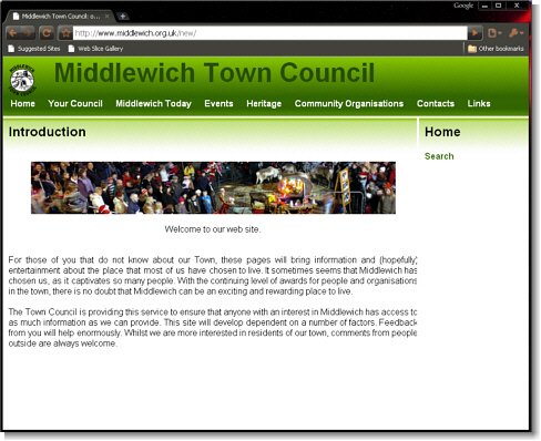 Click to visit Middlewich Town Council